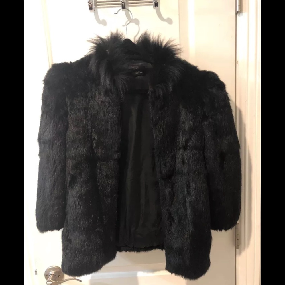 Rabbit And Fox Fur Jacket XS